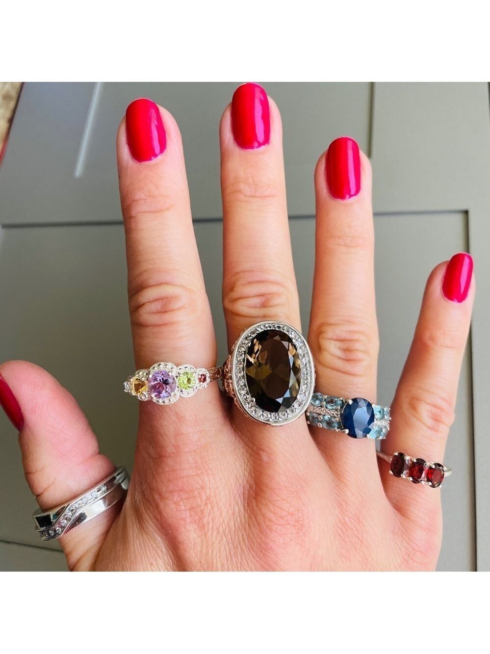 💍 Sterling Silver Rings With Natural Gemstones 💎 ASK FOR PRICES ‼️